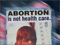Abortion is not healthcare sign