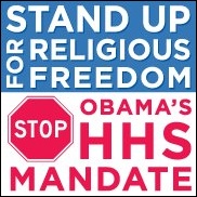 Stand Up for Religious Freedom signs