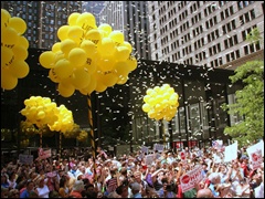 Balloons at Chicago Rally