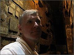 Eric at the catacombs