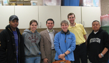 John Jansen with Students at Northeastern Illinois University