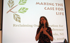 Annie Casselman at Nebraska conference
