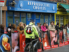 International protest at Marie Stopes abortion center