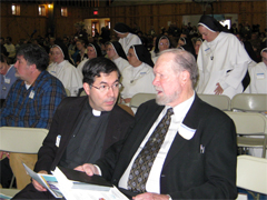 Fr. Frank Pavone talks with Joe Scheidler