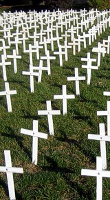 Crosses at St Peter's in Geneva, IL