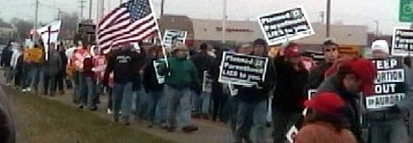 Click to watch video of picket line