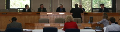 The building code board of appeals prepares to meet.