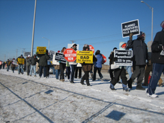 Pro-lifers picket at January protest
