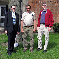 Attorney Peter Breen, Randy Means and Eric Scheidler