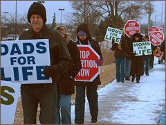 Pro-lifers protest outside of Planned Parenthood Aurora