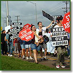 Picket of Planned Parenthood in Aurora, IL