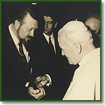 Joe Scheidler meets Pope John Paul II