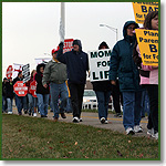 Protest of Planned Parenthood in Aurora, Illinois