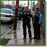 Police outside Chicago abortion clinic