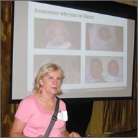 Ann Scheidler at Sidewalk Counseling Seminar, July 24