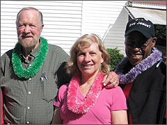 Walter Hoye (right) with Joe and Ann Scheidler at the Hilo, Hawaii Right to Life conference in 2009
