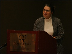 Former Planned Parenthood counselor Linda Couri at TeenSpeak 2011 [Photo by Sam Scheidler ]