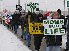 Protesting Planned Parenthood Aurora, January 16, 2010