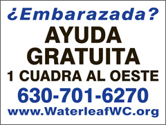 Waterleaf sign in Spanish