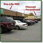 Planned Parenthood next to pro-life pregnancy center