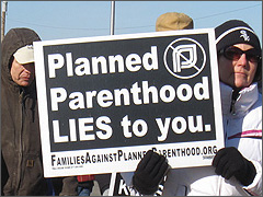 Planned Parenthood LIES to You sign