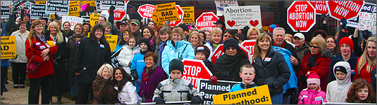 Rally against Planned Parenthood