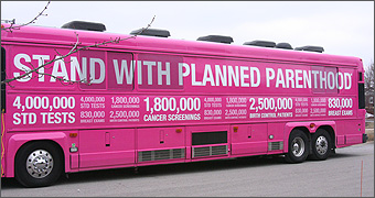 Planned Parenthood's bus