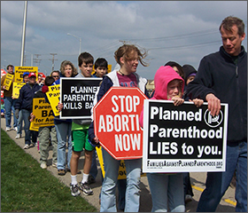 Pro-Life Action League Protest in 2007