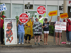 Protest of Cheryl Chastine's office