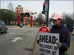 Protest of Planned Parenthood Gala in Chicago