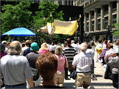 Eucharistic Procession downtown Chicago