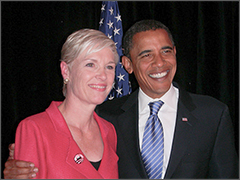 Cecile Richards and President Obama
