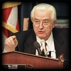 The late Congressman Henry Hyde