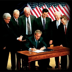 President Bush signs the Partial Birth Abortion Ban