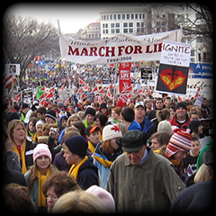 Pro-Life crowd at the March for Life