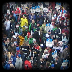 Pro-Life crowd at the March for Life