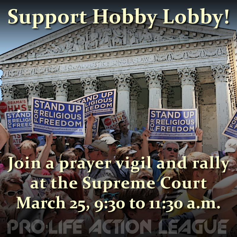 Rally and Prayer Vigil at the Supreme Court 3/25