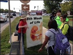 High school students see the truth about life in the womb on Pro-Life Action League's Face the Truth Day Sept. 24
