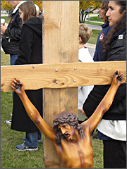 Crucifix and prayer