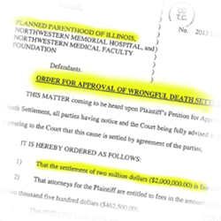 Settlement order from Tonya Reaves lawsuit