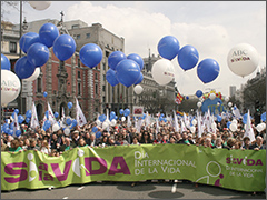 Pro-life rally in Madrid