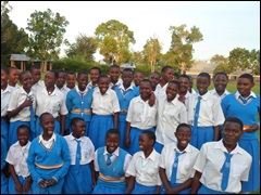 Students at St. Joseph School in Kyotera, Uganda
