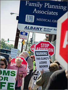 Protest of albany abortion facility