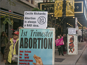 Protest of Cecile Richards
