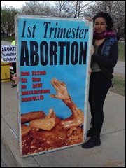 First-trimester abortion victim