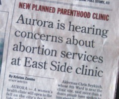 Headline in the Aurora Beacon