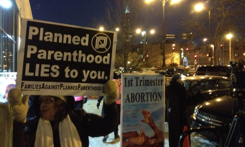 Protest Planned Parenthood's Roe v. Wade Celebration Pro